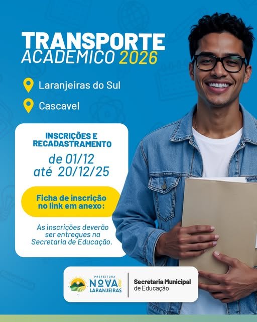  Transporte Acadêmico 2026 — Inscrições e Recadastramento